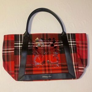 Victoria’s Secret Plaid with Roses Limited Edition Holiday 2020 Tote Bag NWOT